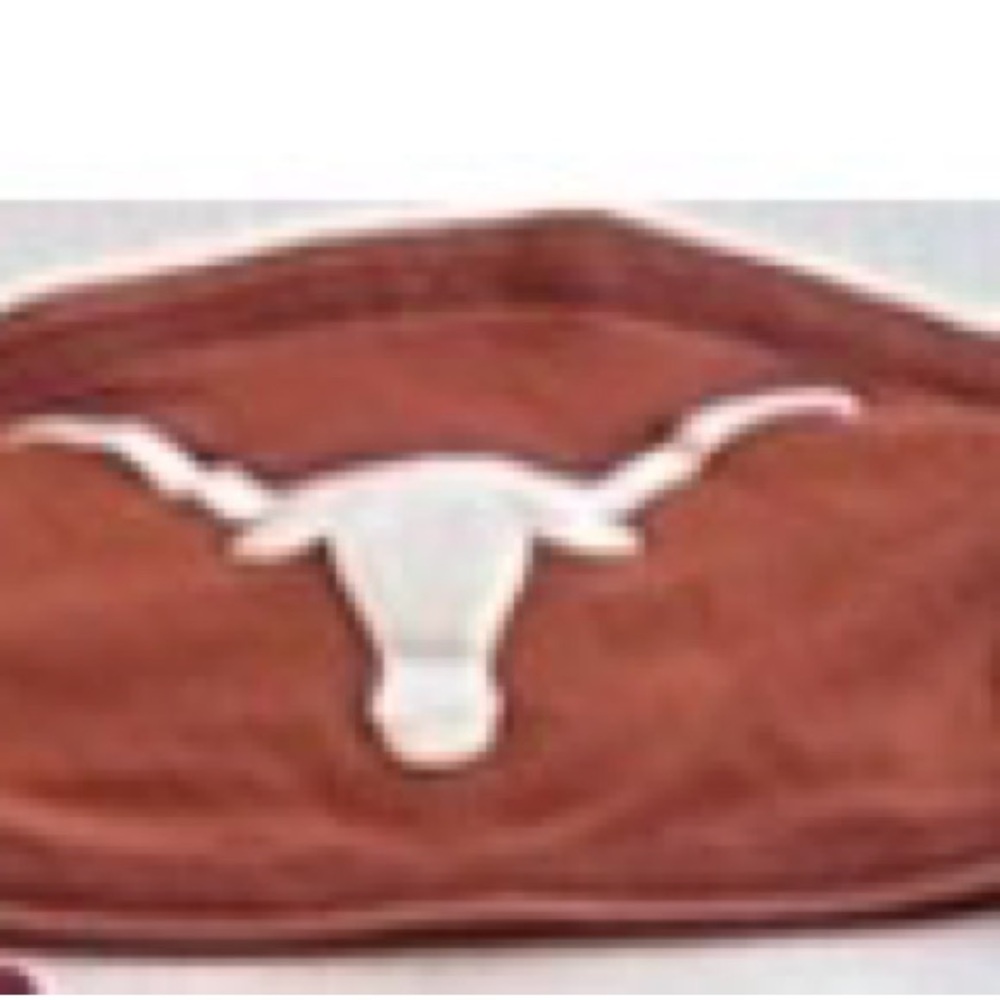 Orange and White Longhorn Logo head band
